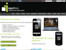 Tablet Screenshot of impactfolios.com